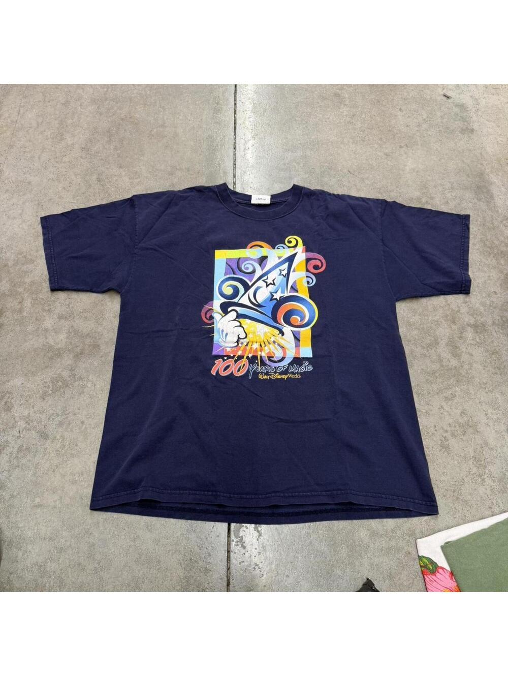 vintage walt disney world 100 years of magic navy shirt size xl